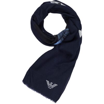 Emporio Armani Schal Blau Einheitsgröße Emporio Armani Schal Blau Einheitsgröße
