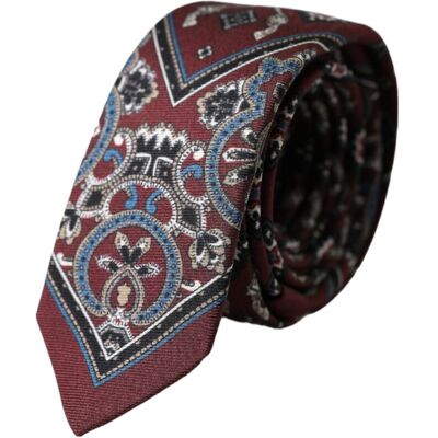 Dolce & Gabbana Paisley-Druck Krawatte Kra3319 Dunkelrot Einheitsgröße Dolce & Gabbana Paisley-Druck Krawatte Kra3319 Dunkelrot Einheitsgröße