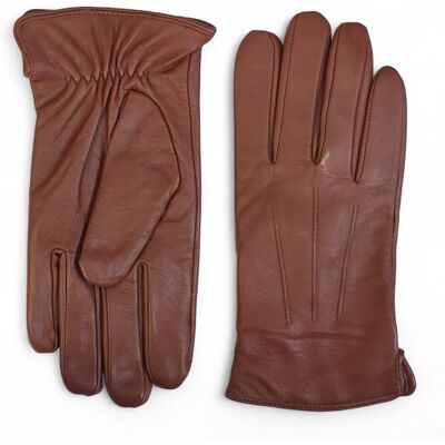 Infinity Leather Herrenhandschuhe aus hellbraunem italienischem Leder mit warmem Wollfutter, ideal für Winter, Reiten und Autofahren. Kastanie S Infinity Leather Herrenhandschuhe aus hellbraunem italienischem Leder mit warmem Wollfutter, ideal für Winter, Reiten und Autofahren. Kastanie S