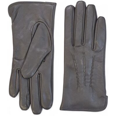 Infinity Leather Braune Damen-Autofahrerhandschuhe aus italienischem Leder mit weichem Wollfutter und Winternahtdesign Dunkelbraun L Infinity Leather Braune Damen-Autofahrerhandschuhe aus italienischem Leder mit weichem Wollfutter und Winternahtdesign Dunkelbraun L