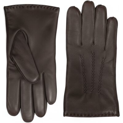 Infinity Leather Braune Herrenhandschuhe aus italienischem Leder mit warmem Wollfutter, Winter-Ziernahtdesign, ideal zum Reiten, Autofahren und für Freizeit. Dunkelbraun XL Infinity Leather Braune Herrenhandschuhe aus italienischem Leder mit warmem Wollfutter, Winter-Ziernahtdesign, ideal zum Reiten, Autofahren und für Freizeit. Dunkelbraun XL