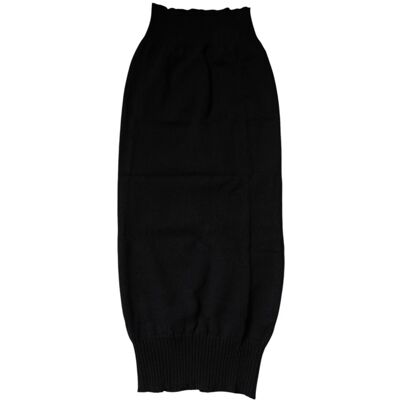 Dolce & Gabbana Schwarzer Cashmere Gestrickter Nackenwärmer Schal Schwarz Einheitsgröße Dolce & Gabbana Schwarzer Cashmere Gestrickter Nackenwärmer Schal Schwarz Einheitsgröße