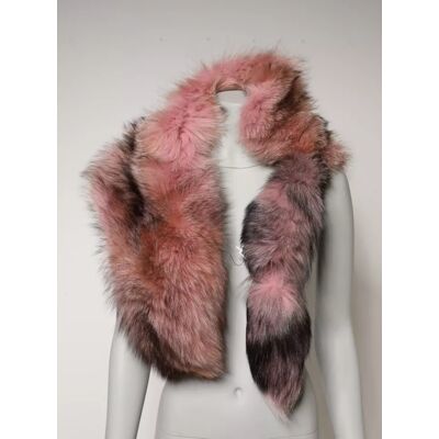 Dolce & Gabbana Rosa Frost Fuchs Fell Halswärmer Winter Schal Rosa Einheitsgröße Dolce & Gabbana Rosa Frost Fuchs Fell Halswärmer Winter Schal Rosa Einheitsgröße