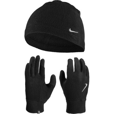Nike - Mütze & Handschuhe für Damen, Fleece (Schwarz) Schwarz M/L Nike - Mütze & Handschuhe für Damen, Fleece (Schwarz) Schwarz M/L
