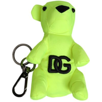 Dolce & Gabbana Grüner Bär Stickerei Logo Schlüsselanhänger Karabiner Schlüsselring Grün Einheitsgröße Dolce & Gabbana Grüner Bär Stickerei Logo Schlüsselanhänger Karabiner Schlüsselring Grün Einheitsgröße