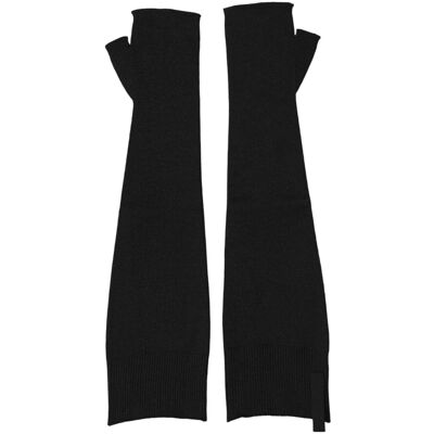 Dolce & Gabbana Schwarze Jungfrauwolle Gestrickte Fingerlose Herrenhandschuhe Schwarz Einheitsgröße Dolce & Gabbana Schwarze Jungfrauwolle Gestrickte Fingerlose Herrenhandschuhe Schwarz Einheitsgröße