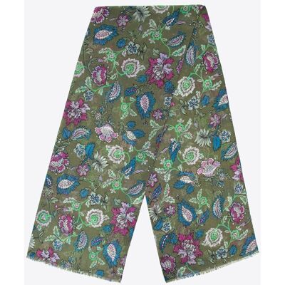 Wittchen Damenschal mit Blumenmuster, grün und blau, Polyester Grün Einheitsgröße Wittchen Damenschal mit Blumenmuster, grün und blau, Polyester Grün Einheitsgröße