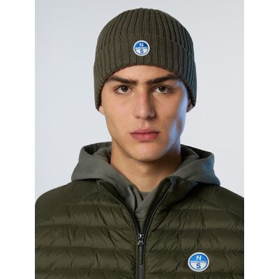 North Sails Beanie Gerippter Strick mit Fleecefutter Waldgrün Einheitsgröße North Sails Beanie Gerippter Strick mit Fleecefutter Waldgrün Einheitsgröße