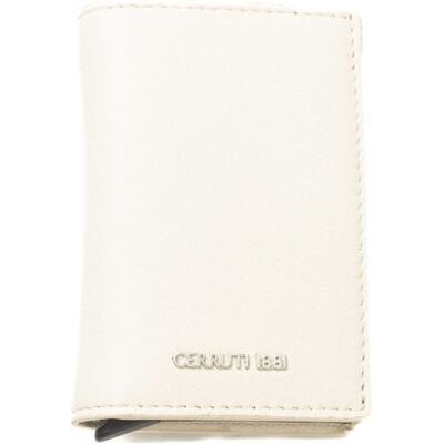 Cerruti 1881 Leder Bifold Geldbörse Slim Design Elfenbein Einheitsgröße Cerruti 1881 Leder Bifold Geldbörse Slim Design Elfenbein Einheitsgröße