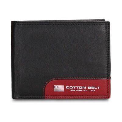 Cotton Belt Geldbörse Men Schwarz Rot Einheitsgröße Cotton Belt Geldbörse Men Schwarz Rot Einheitsgröße