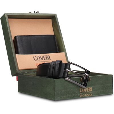 Enrico Coveri Geldbörsen- und Gürtel-Set Men Schwarz 135 cm (Gürtel) Enrico Coveri Geldbörsen- und Gürtel-Set Men Schwarz 135 cm (Gürtel)