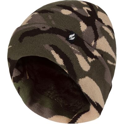 Heat Holders Herren 3,6 TOG Fleecegefütterte Thermo-Mütze mit umgeschlagenem Bündchen für den Winter Grün Einheitsgröße Heat Holders Herren 3,6 TOG Fleecegefütterte Thermo-Mütze mit umgeschlagenem Bündchen für den Winter Grün Einheitsgröße