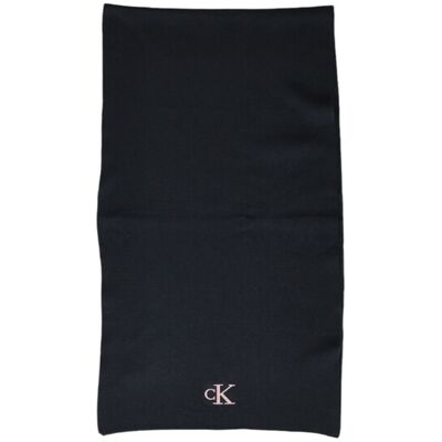 Calvin Klein Strickbaumwollschal Schwarz Einheitsgröße Calvin Klein Strickbaumwollschal Schwarz Einheitsgröße