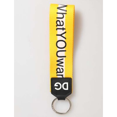 Dolce & Gabbana Gelbes Logo Polyester Silber Messing Halter Schlüsselanhänger Schlüsselring Gelb Einheitsgröße Dolce & Gabbana Gelbes Logo Polyester Silber Messing Halter Schlüsselanhänger Schlüsselring Gelb Einheitsgröße