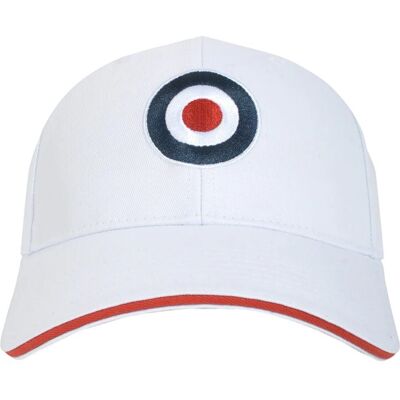 Lambretta - "Target" Baseball-Mütze (Weiß) Weiß Einheitsgröße Lambretta - "Target" Baseball-Mütze (Weiß) Weiß Einheitsgröße