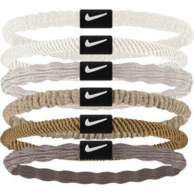 Nike - "Flex" Haarband (6er-Pack) (Weiß/Grau/Braun/Beige) Weiß Einheitsgröße Nike - "Flex" Haarband (6er-Pack) (Weiß/Grau/Braun/Beige) Weiß Einheitsgröße