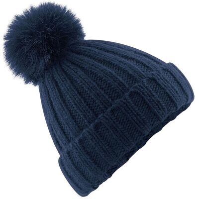 Beechfield - "Verbier" Mütze Bommel für Herren/Damen Unisex (Marineblau) Marine Einheitsgröße Beechfield - "Verbier" Mütze Bommel für Herren/Damen Unisex (Marineblau) Marine Einheitsgröße