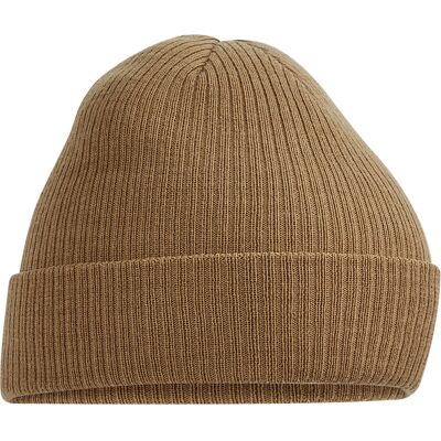 Beechfield - Mütze gerippt für Herren/Damen Unisex (Keks) Braun Einheitsgröße Beechfield - Mütze gerippt für Herren/Damen Unisex (Keks) Braun Einheitsgröße