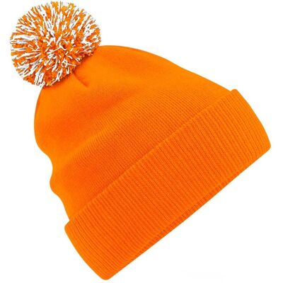 Beechfield - Mütze für Herren/Damen Unisex (Orange/Weiß) Orange Einheitsgröße Beechfield - Mütze für Herren/Damen Unisex (Orange/Weiß) Orange Einheitsgröße
