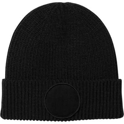 Beechfield - "Fashion" Mütze Runder Aufnäher (Schwarz) Schwarz Einheitsgröße Beechfield - "Fashion" Mütze Runder Aufnäher (Schwarz) Schwarz Einheitsgröße