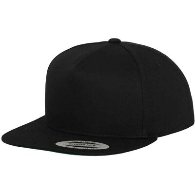 Flexfit - "Classic" Snapback Mütze 5 Segmente (Schwarz) Schwarz Einheitsgröße Flexfit - "Classic" Snapback Mütze 5 Segmente (Schwarz) Schwarz Einheitsgröße