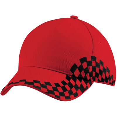 Beechfield - "Grand Prix" Kappe (Rot) Rot Einheitsgröße Beechfield - "Grand Prix" Kappe (Rot) Rot Einheitsgröße