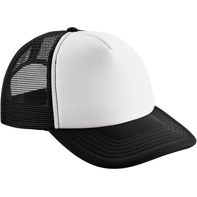 Beechfield - Trucker Cap Snapback für Kinder (Schwarz/Weiß) Schwarz Einheitsgröße Beechfield - Trucker Cap Snapback für Kinder (Schwarz/Weiß) Schwarz Einheitsgröße