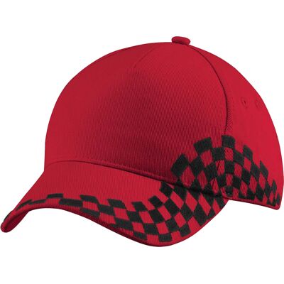 Beechfield - "Grand Prix" Baseball-Mütze (Rot) Rot Einheitsgröße Beechfield - "Grand Prix" Baseball-Mütze (Rot) Rot Einheitsgröße