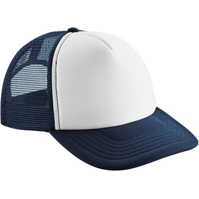 Beechfield - Trucker Cap Snapback für Kinder (Dunkelblau/Weiß) Navy blau Einheitsgröße Beechfield - Trucker Cap Snapback für Kinder (Dunkelblau/Weiß) Navy blau Einheitsgröße
