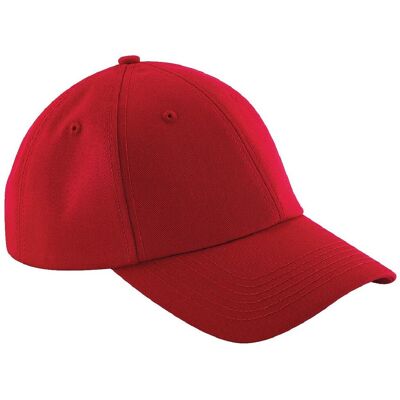 Beechfield Unisex Authentic 6 Panel Baseball Kappe (Rot) Rot Einheitsgröße Beechfield Unisex Authentic 6 Panel Baseball Kappe (Rot) Rot Einheitsgröße