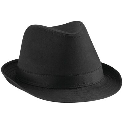Beechfield - Fedora-Hut für Herren/Damen Unisex (Schwarz) Schwarz L/XL Beechfield - Fedora-Hut für Herren/Damen Unisex (Schwarz) Schwarz L/XL