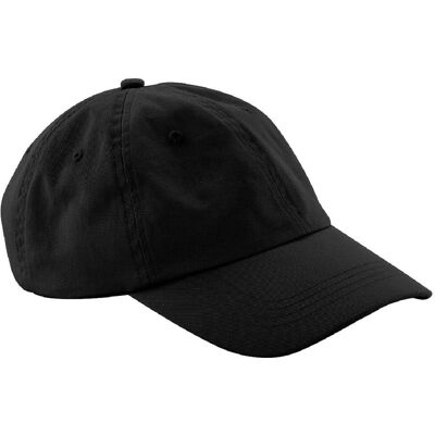 Beechfield Unisex 6 Panel Dad Kappe (Schwarz) Schwarz Einheitsgröße Beechfield Unisex 6 Panel Dad Kappe (Schwarz) Schwarz Einheitsgröße