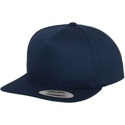 Flexfit - "Classic" Snapback Mütze 5 Segmente (Marineblau) Marine Einheitsgröße Flexfit - "Classic" Snapback Mütze 5 Segmente (Marineblau) Marine Einheitsgröße