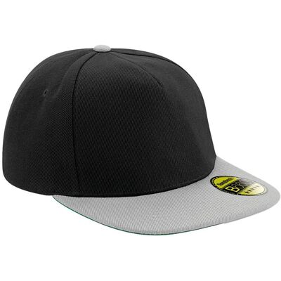 Beechfield - "Original" Snapback Mütze Flacher Schirm für Herren/Damen Unisex (Schwarz/Grau) Schwarz Einheitsgröße Beechfield - "Original" Snapback Mütze Flacher Schirm für Herren/Damen Unisex (Schwarz/Grau) Schwarz Einheitsgröße