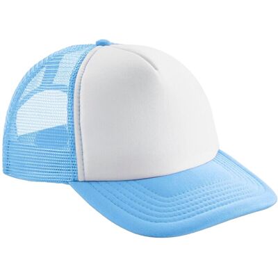 Beechfield - Trucker Cap Snapback für Kinder (Himmelblau/Weiß) Blau Einheitsgröße Beechfield - Trucker Cap Snapback für Kinder (Himmelblau/Weiß) Blau Einheitsgröße