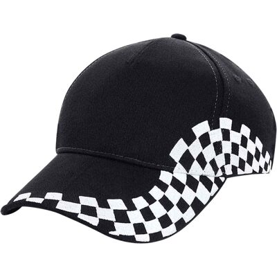 Beechfield - "Grand Prix" Kappe (Schwarz) Schwarz Einheitsgröße Beechfield - "Grand Prix" Kappe (Schwarz) Schwarz Einheitsgröße