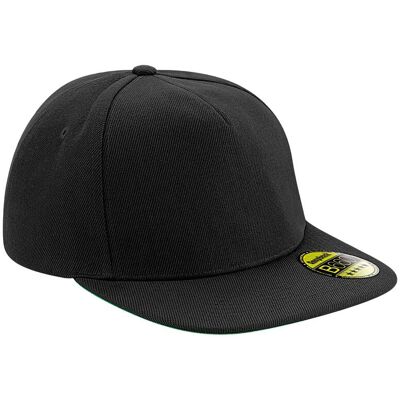 Beechfield - "Original" Snapback Mütze Flacher Schirm für Herren/Damen Unisex (Schwarz) Schwarz Einheitsgröße Beechfield - "Original" Snapback Mütze Flacher Schirm für Herren/Damen Unisex (Schwarz) Schwarz Einheitsgröße