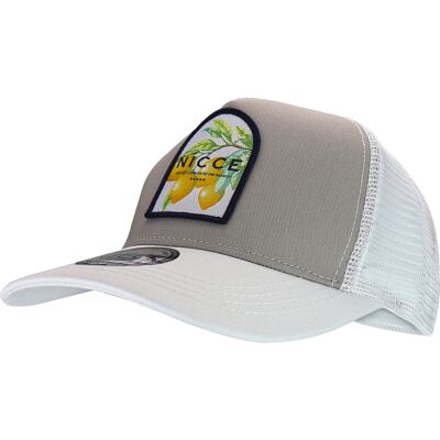 Nicce Herren Bestickte Santorini Trucker Cap Atmungsaktives Baumwoll-Einheitsgröße-Hut Grau Einheitsgröße Nicce Herren Bestickte Santorini Trucker Cap Atmungsaktives Baumwoll-Einheitsgröße-Hut Grau Einheitsgröße