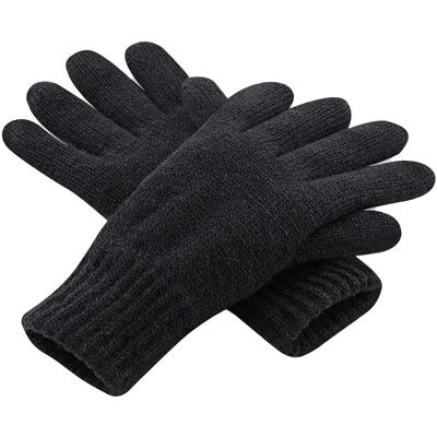Beechfield - Herren/Damen Unisex Handschuhe "Classic", Thinsulate (Schwarz) Schwarz S/M Beechfield - Herren/Damen Unisex Handschuhe "Classic", Thinsulate (Schwarz) Schwarz S/M