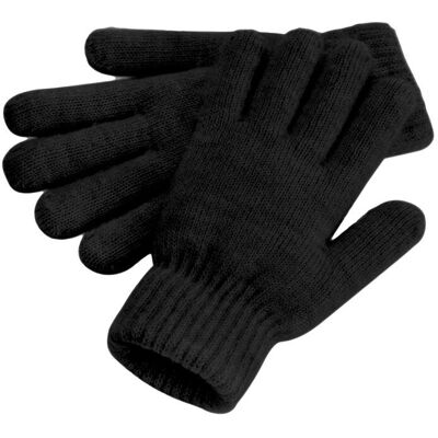 Beechfield - Handschuhe "Cosy" Gerippter Ärmelaufschlag (Schwarz meliert) Grau Einheitsgröße Beechfield - Handschuhe "Cosy" Gerippter Ärmelaufschlag (Schwarz meliert) Grau Einheitsgröße