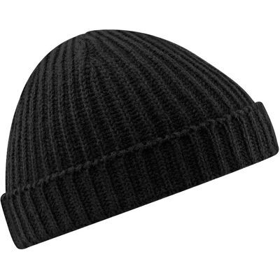 Beechfield - "Trawler" Mütze für Herren/Damen Unisex (Schwarz) Schwarz Einheitsgröße Beechfield - "Trawler" Mütze für Herren/Damen Unisex (Schwarz) Schwarz Einheitsgröße