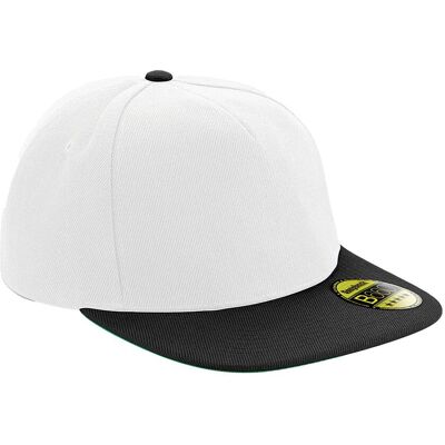 Beechfield - "Original" Snapback Mütze Flacher Schirm für Herren/Damen Unisex (Weiß/Schwarz) Weiß Einheitsgröße Beechfield - "Original" Snapback Mütze Flacher Schirm für Herren/Damen Unisex (Weiß/Schwarz) Weiß Einheitsgröße