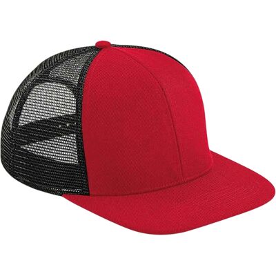 Beechfield - "Original" Trucker Cap Flacher Schirm (Rot/Schwarz) Rot Einheitsgröße Beechfield - "Original" Trucker Cap Flacher Schirm (Rot/Schwarz) Rot Einheitsgröße