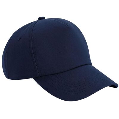Beechfield - "Authentic" Kappe 5 Segmente für Herren/Damen Unisex (Dunkelblau) Marine Einheitsgröße Beechfield - "Authentic" Kappe 5 Segmente für Herren/Damen Unisex (Dunkelblau) Marine Einheitsgröße