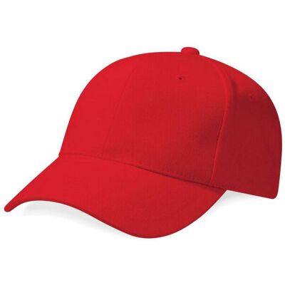 Beechfield - "Pro-Style" Baseball-Mütze für Herren/Damen Unisex (Rot) Rot Einheitsgröße Beechfield - "Pro-Style" Baseball-Mütze für Herren/Damen Unisex (Rot) Rot Einheitsgröße