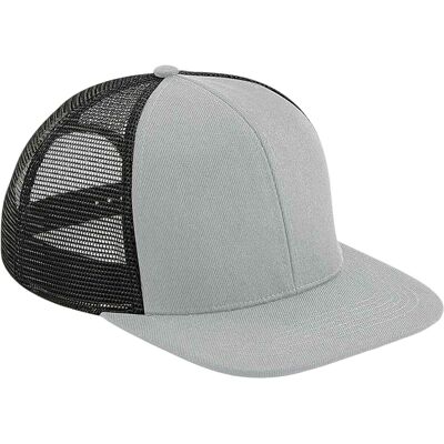 Beechfield - "Original" Trucker Cap Flacher Schirm (Grau/Schwarz) Grau Einheitsgröße Beechfield - "Original" Trucker Cap Flacher Schirm (Grau/Schwarz) Grau Einheitsgröße