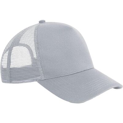 Beechfield - Trucker Cap Snapback für Herren/Damen Unisex (Hellgrau) Grau Einheitsgröße Beechfield - Trucker Cap Snapback für Herren/Damen Unisex (Hellgrau) Grau Einheitsgröße