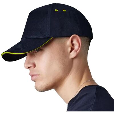 Beechfield - "Ultimate" Kappe Sandwichschirm für Herren/Damen Unisex (Schwarz/Limone) Schwarz Einheitsgröße Beechfield - "Ultimate" Kappe Sandwichschirm für Herren/Damen Unisex (Schwarz/Limone) Schwarz Einheitsgröße