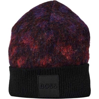 Boss - "Miracolo" Mütze für Herren/Damen Unisex, gerippt (Schwarz) Schwarz Einheitsgröße Boss - "Miracolo" Mütze für Herren/Damen Unisex, gerippt (Schwarz) Schwarz Einheitsgröße