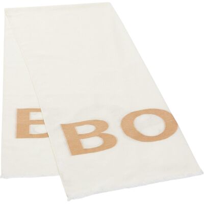Boss - Schal für Herren/Damen Unisex, Logo (Weiß) Weiß Einheitsgröße Boss - Schal für Herren/Damen Unisex, Logo (Weiß) Weiß Einheitsgröße